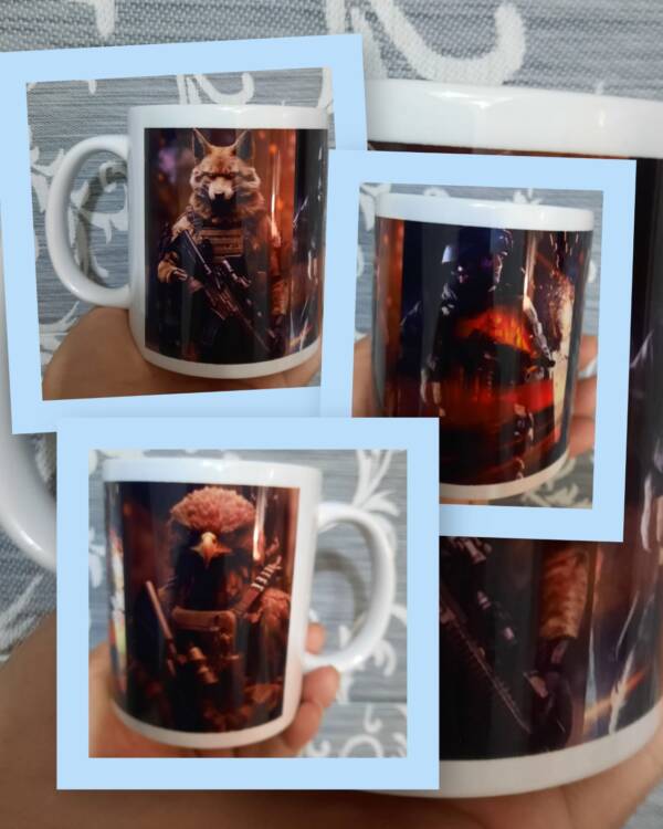 Mugs oreja y fondo blanco personalizados